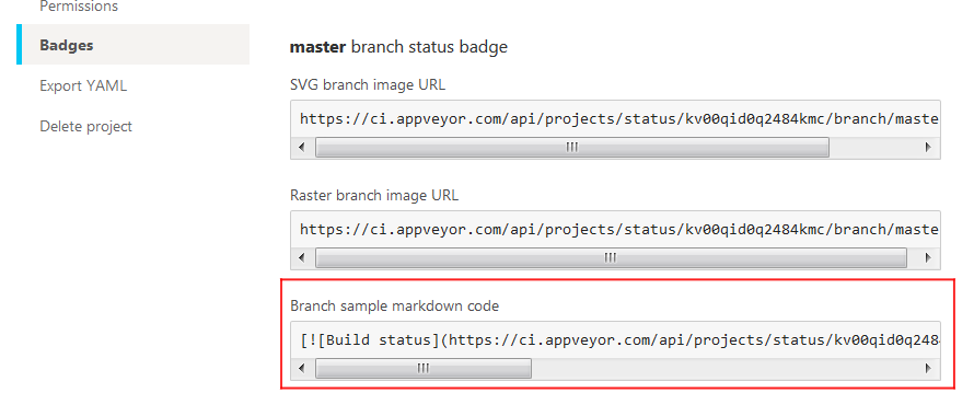 Copy and paste the markdown code for your `master` branch to your `README.md` file